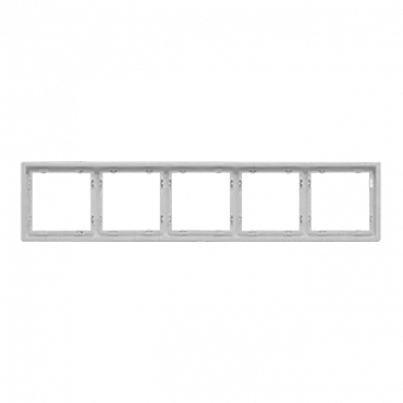 Рамка на 5 постов для розеток и выключателей LeDron 5 Frame PC White Рамка на 5 постов для розеток и выключателей LeDron 5 Frame PC White
