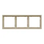 Рамка на 3 поста для розеток и выключателей LeDron 3 Frame PC Cashmere