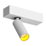 Настенно-потолочный поворотный светодиодный светильник LeDron SAGITONY SAGITONY E S40 W-Gl от ImperiumLoft