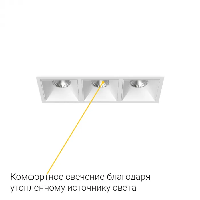 Встраиваемый светильник под сменную лампу LeDron RISE KIT3 RISE KIT3 White от ImperiumLoft
