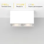 Потолочный светодиодный светильник LeDron KUBING KUBING 2 White TRIAC 4000K от ImperiumLoft