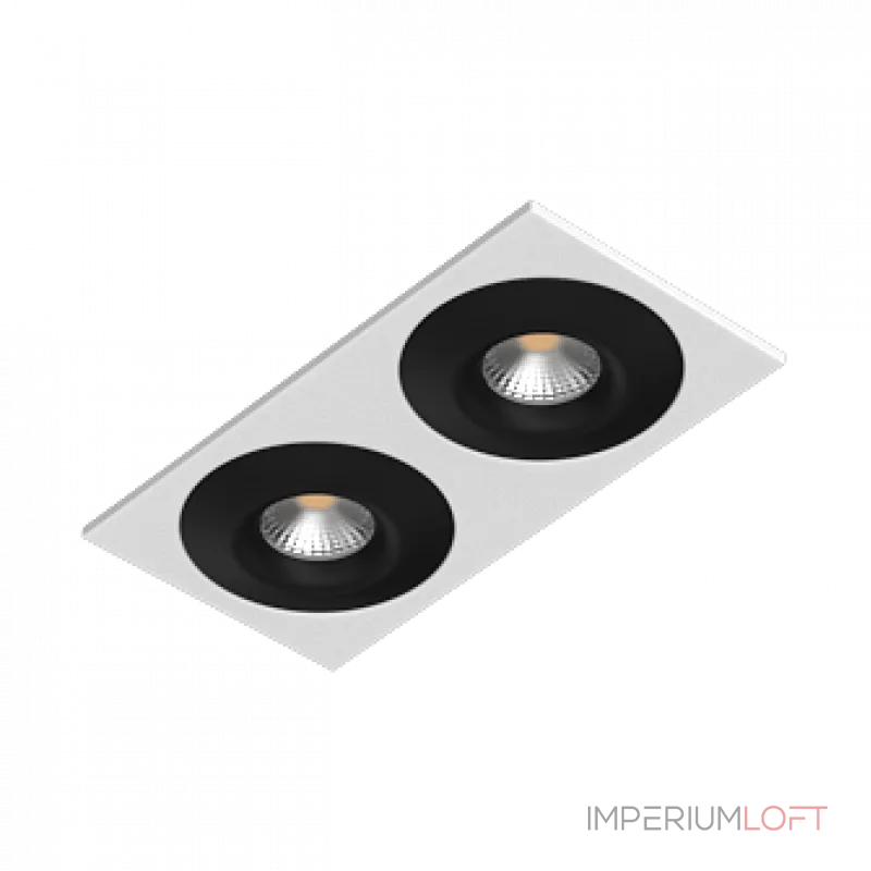 Встраиваемый светильник под сменную лампу LeDron AO1501002 AO1501002 SQ2 White-Black