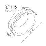 Встраиваемый светодиодный светильник LeDron UNIQUE DA-7320CR-BLACK от ImperiumLoft