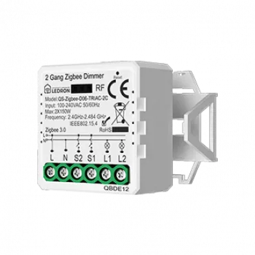 Диммер двухканальный LeDron QS-Zigbee-D06-TRIAC-2C