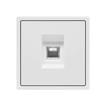 Розетка компьютерная одиночная LeDron CAT 6 (DATA) White Розетка компьютерная одиночная LeDron CAT 6 (DATA) White
