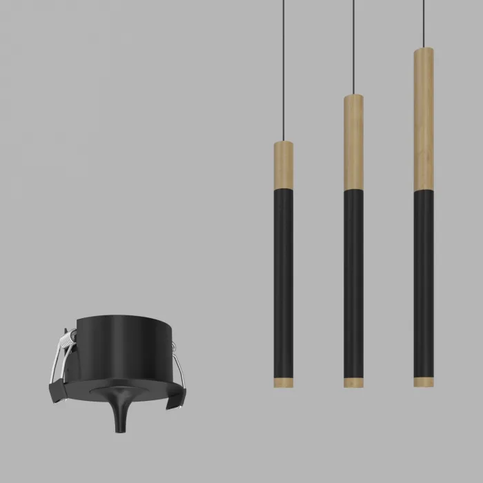 Подвесной (встраиваемый) светодиодный светильник LeDron SAGITONY R BASIC T40 Wooden R BASIC T40 Wooden 300 Bl от ImperiumLoft