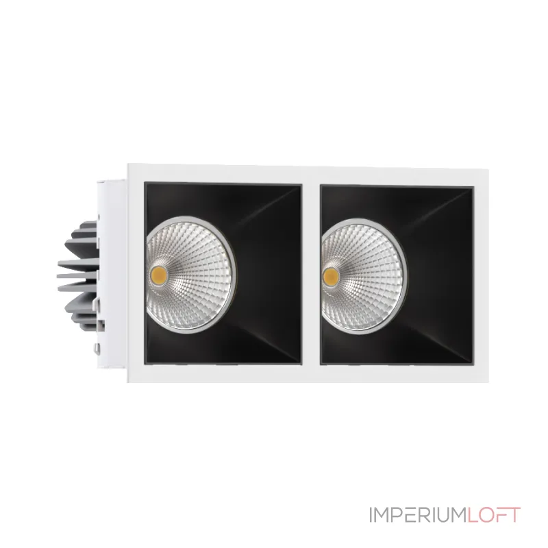 Встраиваемый светодиодный светильник LeDron RISE KIT RISE KIT 2 LED 4000K White-Black от ImperiumLoft