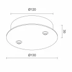Основание круглое LeDron D120-2 Основание D120x2 (черный)