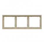 Рамка на 3 поста для розеток и выключателей LeDron 3 Frame PC Cashmere
