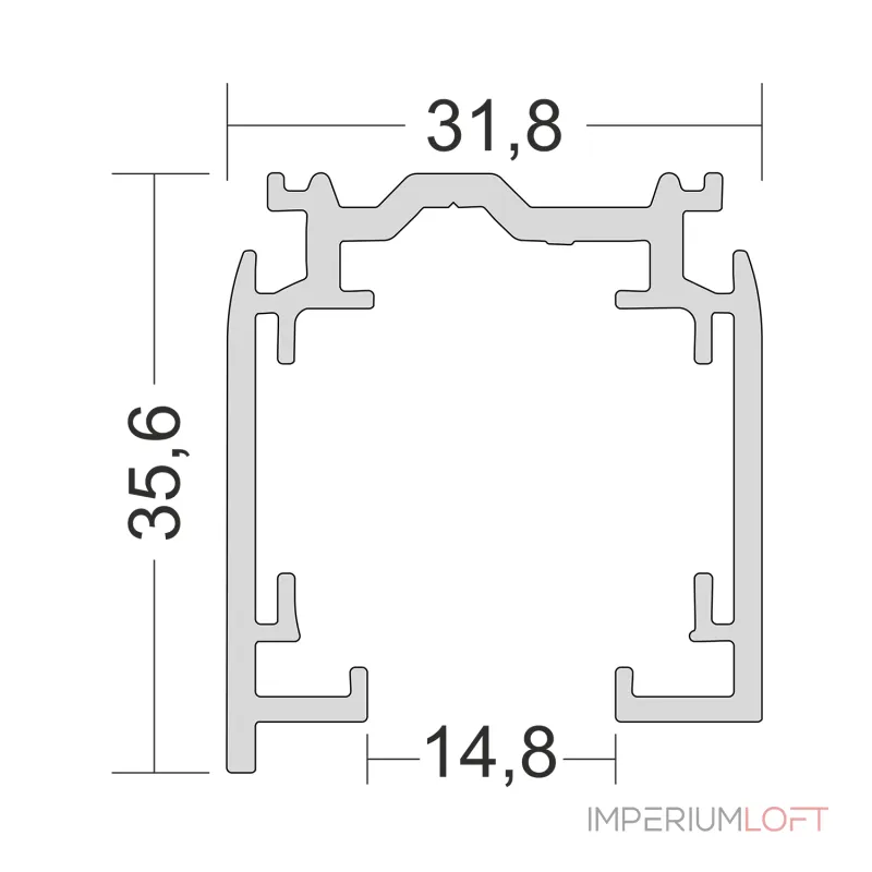 Трехфазный трек (накладной) Ledron АВД-5102 1250 мм Black от ImperiumLoft Трехфазный трек (накладной) Ledron АВД-5102 1250 мм Black от ImperiumLoft