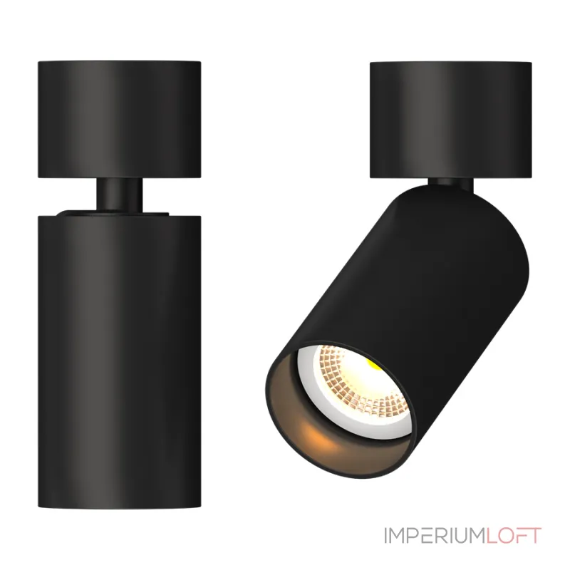 Потолочный поворотный светильник под сменную лампу LeDron MJ-1184 MJ-1184 Black
