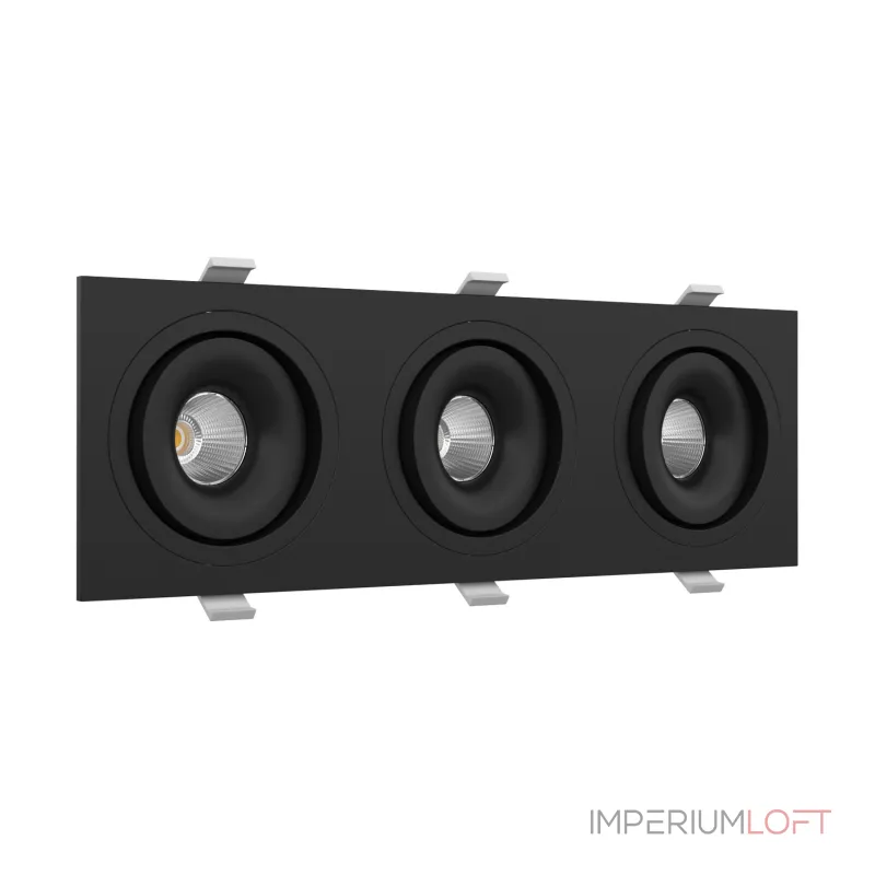 Встраиваемый поворотный светодиодный светильник LeDron MJ1006 MJ1006 SQ3 Black 4000K