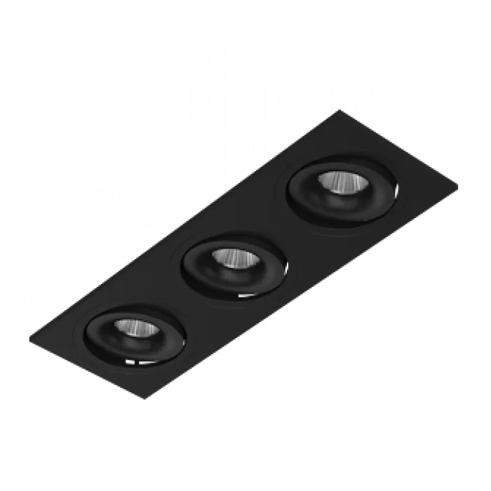 Встраиваемый поворотный светодиодный светильник LeDron MJ1006 MJ1006 SQ3 Black 4000K от ImperiumLoft