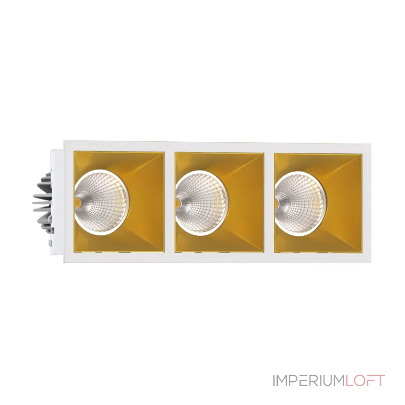 Встраиваемый светодиодный светильник LeDron RISE KIT RISE KIT 3 LED 3000K White-Gold