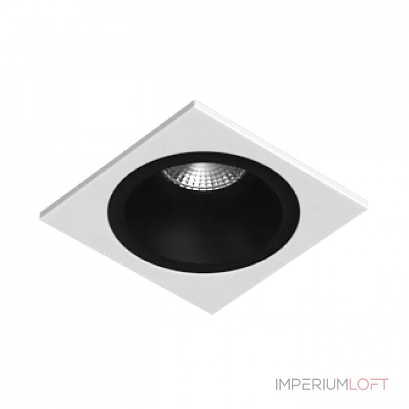Встраиваемый светильник под сменную лампу LeDron AO1501010 AO1501010 SQ White-Black