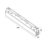 Блок питания встраиваемый в трек LeDron SJ-48-100W White