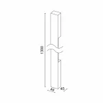 Настенный светодиодный светильник LeDron RAILING RAILING 1300 White