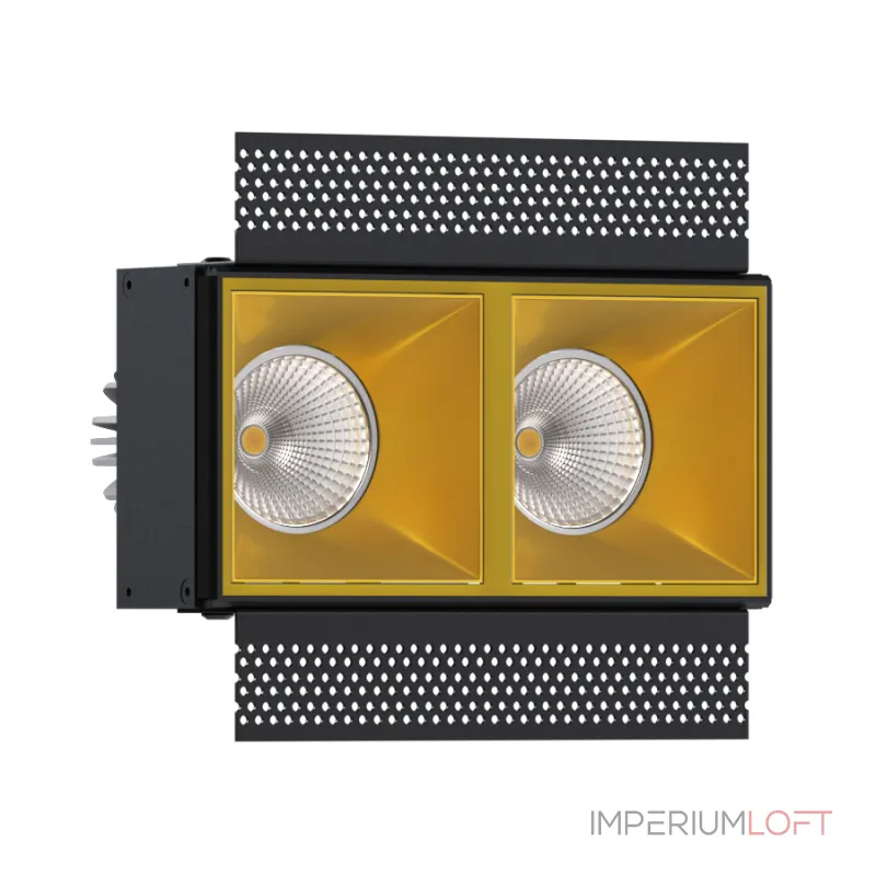 Встраиваемый светодиодный светильник LeDron RISE SQ H KIT2 RISE SQ H KIT2 LED 4K Gold Встраиваемый светодиодный светильник LeDron RISE SQ H KIT2 RISE SQ H KIT2 LED 4K Gold