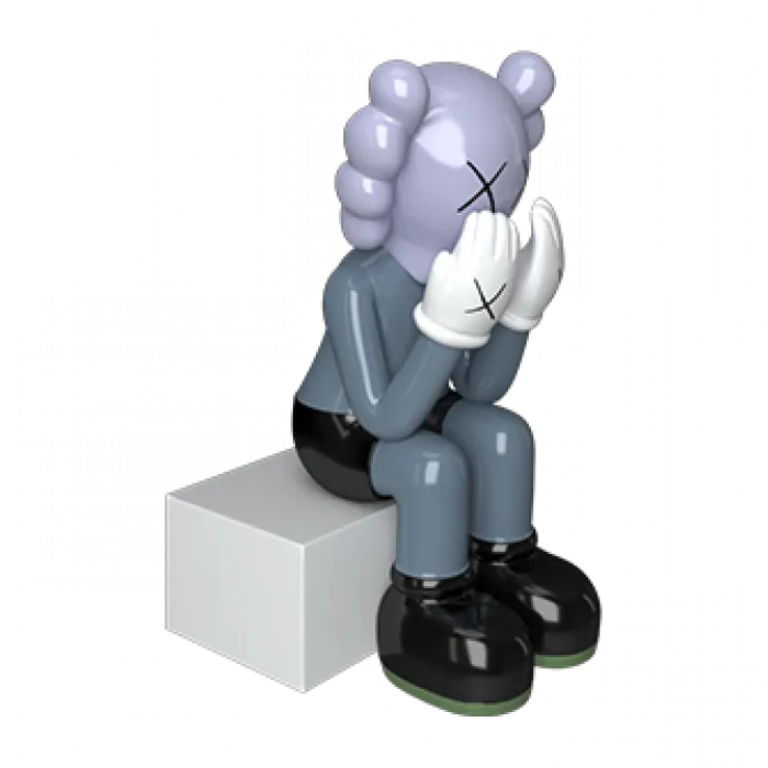 Дизайнерская статуэтка копилка LeDron KAWS 70B grey от ImperiumLoft