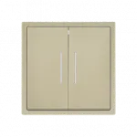 Двухклавишный проходной переключатель с LED-подсветкой LeDron 2 Gang 2 Way LED Cashmere