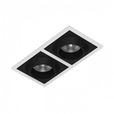 Встраиваемый светодиодный светильник LeDron GIZA GIZA SQ2 White-Black 4000K