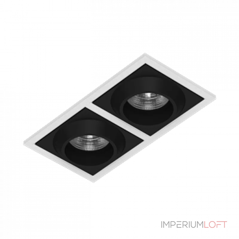 Встраиваемый светодиодный светильник LeDron GIZA GIZA SQ2 White-Black 4000K