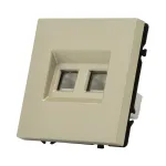Розетка компьютерная двойная LeDron Dual CAT 6 (DATA) Cashmere
