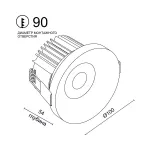 Встраиваемый светодиодный светильник LeDron DL3145 DL3145 White