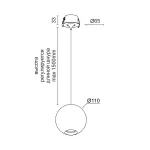 Подвесной светильник LeDron SPACE SPACE R110 Basic Wh GU10