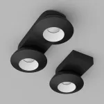 Потолочный поворотный светодиодный светильник LeDron KRIS SLIM KRIS SLIM Black-White TRIAC