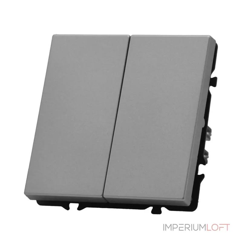 Двухклавишный проходной переключатель LeDron 2 Gang 2 Way Light Grey Двухклавишный проходной переключатель LeDron 2 Gang 2 Way Light Grey