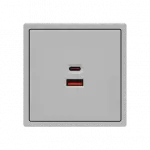USB зарядное устройство типа A+С LeDron USB Socket A+C 65W Light Grey