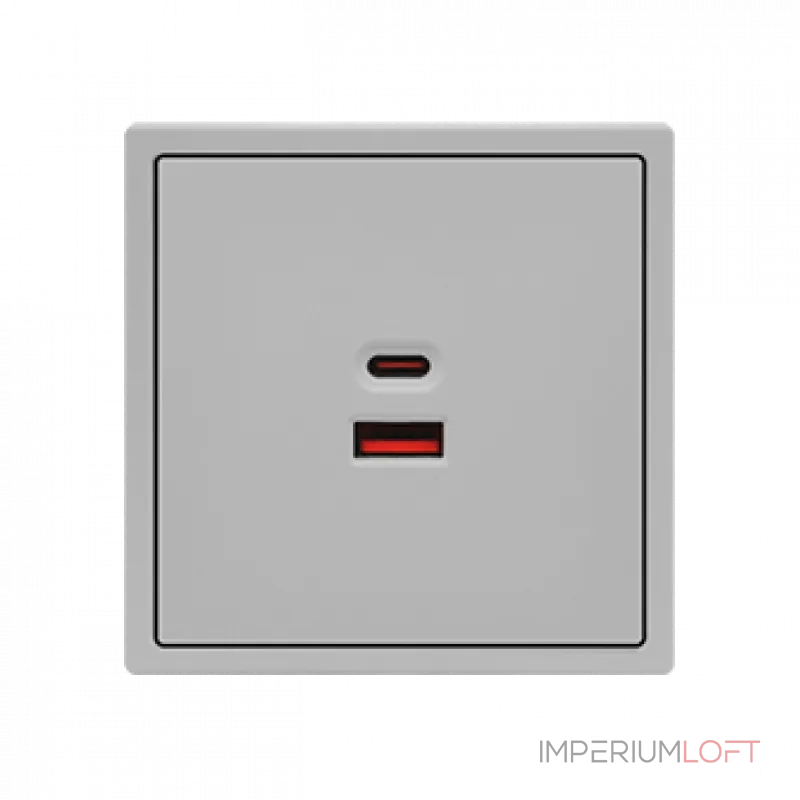 USB зарядное устройство типа A+С LeDron USB Socket A+C 65W Light Grey