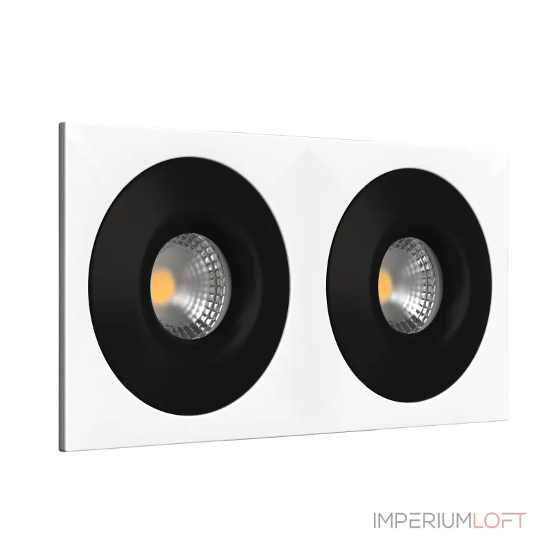 Встраиваемый светильник под сменную лампу LeDron AO1501002 AO1501002 SQ2 White-Black