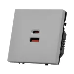 USB зарядное устройство типа A+С LeDron USB Socket A+C 65W Light Grey