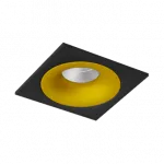 Встраиваемый светодиодный светильник LeDron LOFT LOFT SQ Black-Gold 4000K