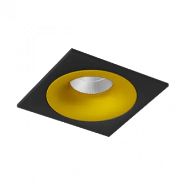 Встраиваемый светодиодный светильник LeDron LOFT LOFT SQ Black-Gold 4000K