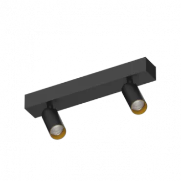 Потолочный поворотный светодиодный светильник LeDron SAGITONY SAGITONY E2 S40 Black-Gold 4000K