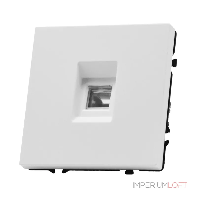 Розетка компьютерная одиночная LeDron CAT 6 (DATA) White Розетка компьютерная одиночная LeDron CAT 6 (DATA) White