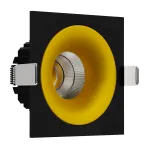 Встраиваемый светодиодный светильник LeDron LOFT LOFT SQ Black-Gold 4000K