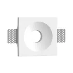 Встраиваемый гипсовый светильник под сменную лампу LeDron LUMI SQ1 115x120 D90