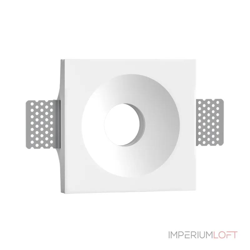 Встраиваемый гипсовый светильник под сменную лампу LeDron LUMI SQ1 115x120 D90 Встраиваемый гипсовый светильник под сменную лампу LeDron LUMI SQ1 115x120 D90