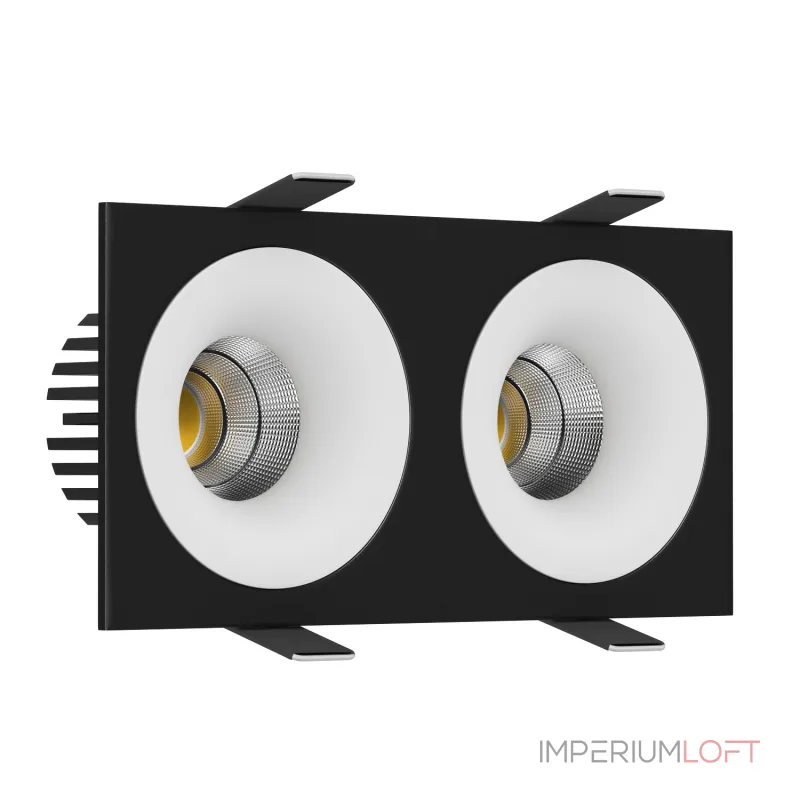 Встраиваемый светодиодный светильник LeDron LOFT LOFT SQ2 Black-White TRIAC