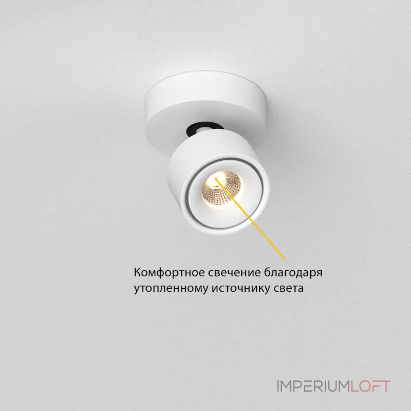 Потолочный поворотный светодиодный светильник LeDron SAGITONY SAGITONY R1 S75 White Dim 4000K