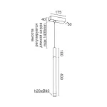 Подвесной светильник LeDron SAGITONY E T40 Wooden E T40 Wooden 100 Wh