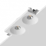 Встраиваемый гипсовый светильник под сменную лампу LeDron LUMI SQ2 111x235 D85