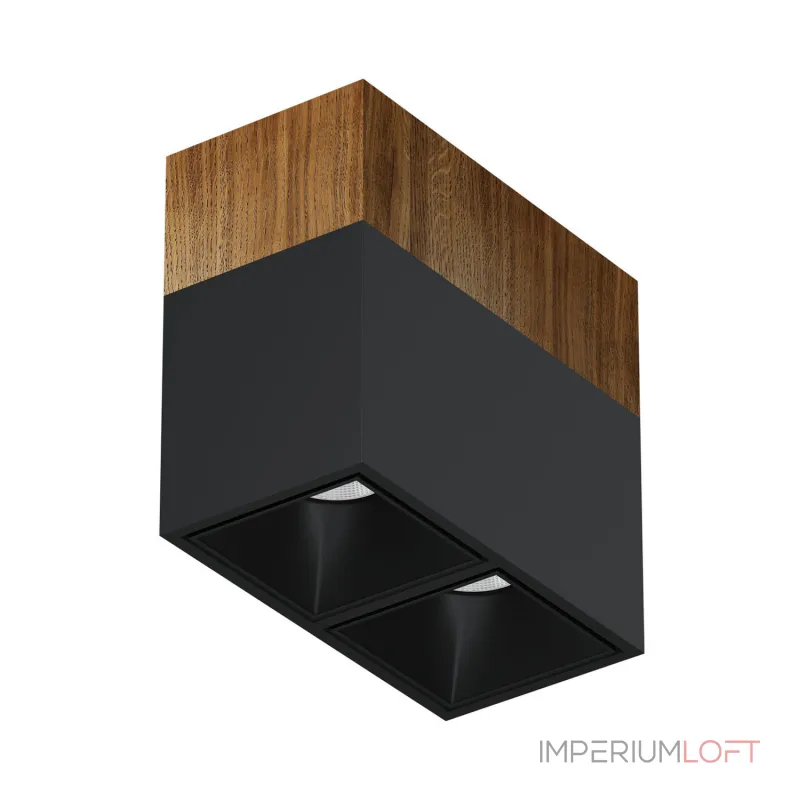 Потолочный светодиодный светильник LeDron KUBING 2 WOODEN KUBING 2 Wooden 160 Black Потолочный светодиодный светильник LeDron KUBING 2 WOODEN KUBING 2 Wooden 160 Black