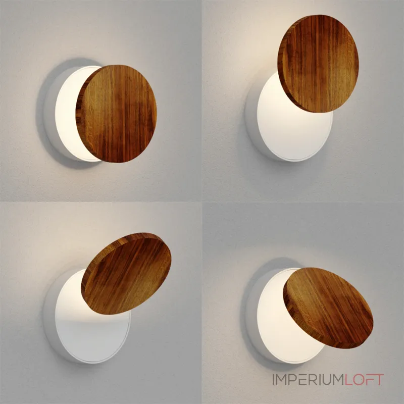 Настенный светодиодный светильник LeDron UFO UFO G2 Wooden White