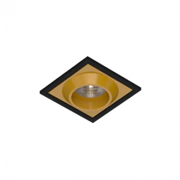 Встраиваемый светодиодный светильник LeDron GIZA GIZA SQ Black-Gold 4000K Встраиваемый светодиодный светильник LeDron GIZA GIZA SQ Black-Gold 4000K