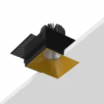 Встраиваемый светодиодный светильник LeDron RISE SQ H KIT1 RISE SQ H KIT1 LED 3K Gold от ImperiumLoft